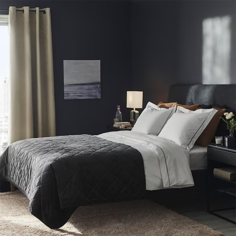 Clúdach Duvet Bróidnéireacht Óstán simplí Socraigh 400tc Fabraic Sateen Cotton
