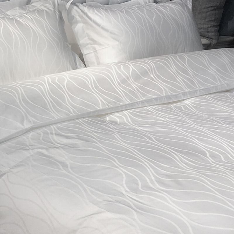 Cadás íon satin jacquard uisce uisce óstán leapachas teicstíle