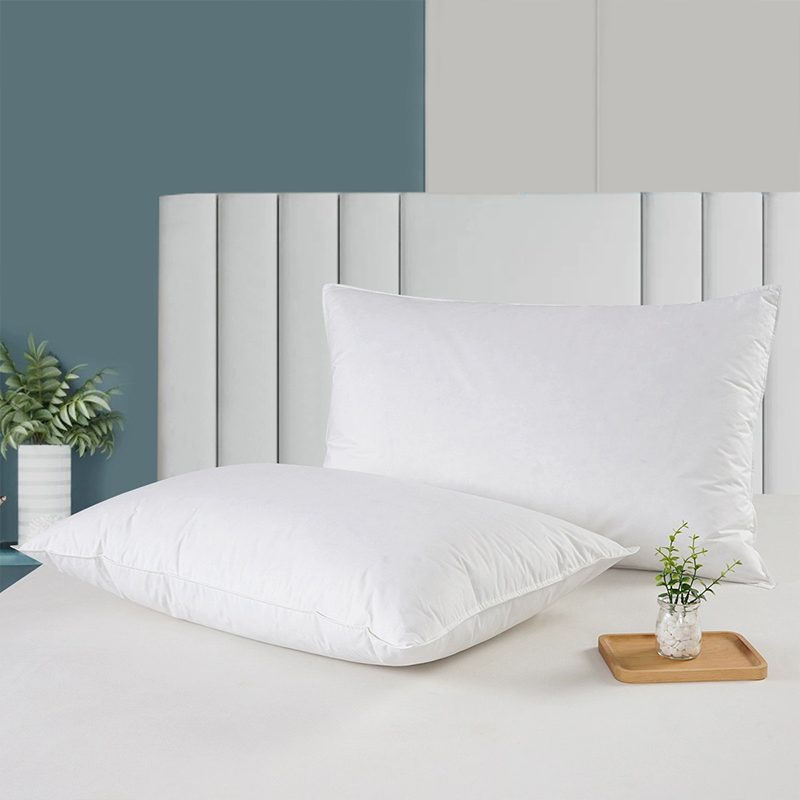 Cotton 233t Shell Percale 50% Lacha Bán Down Piliúir Cleite don Óstán