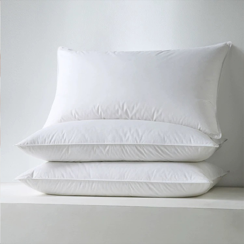 Cotton 233t Shell Percale 50% Lacha Bán Down Piliúir Cleite don Óstán