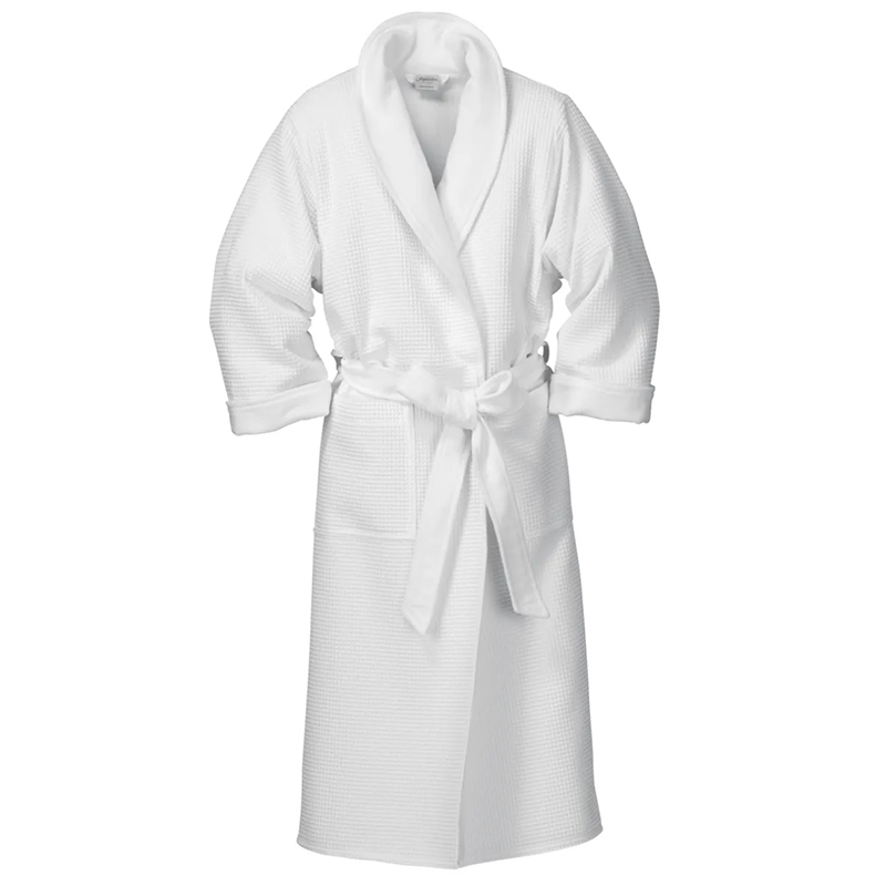 100 % Cotton White 400GSM Ciseal Dúbailte Terry Waffle Waffle le haghaidh Óstán