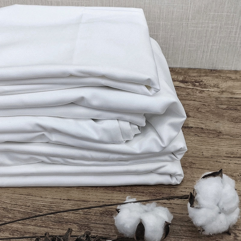 Cotton íon bileoga íon íon bán T250 sateen plain óstáin