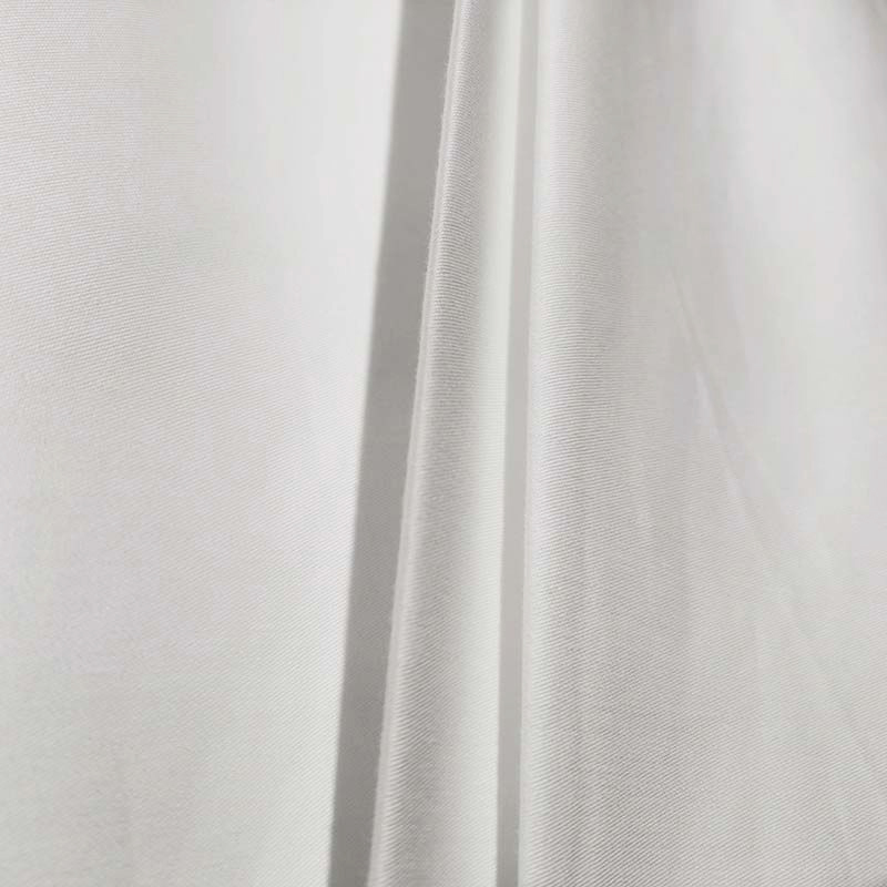 Cadás íon 250tc plain plain satin white óstán fabraic leapachais