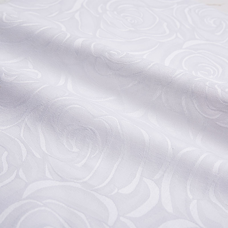 Fabraic Leapa leapa óstán bán cadáis Satin Jacquard Rós Bláth